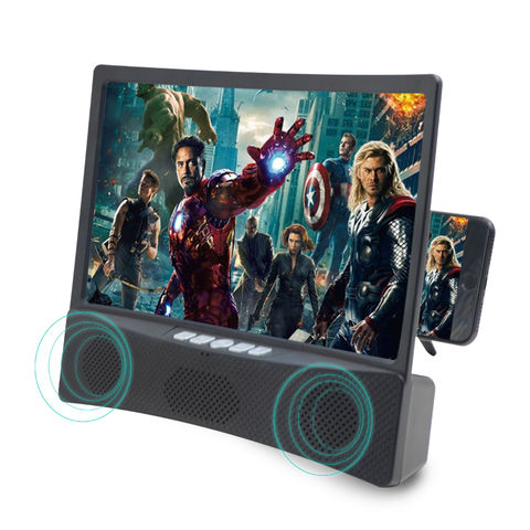 Bluetooth-Lautsprecher mit Bildschirmlupe, Bildschirmgröße: 12 Zoll (25,4 × 14,7 cm)