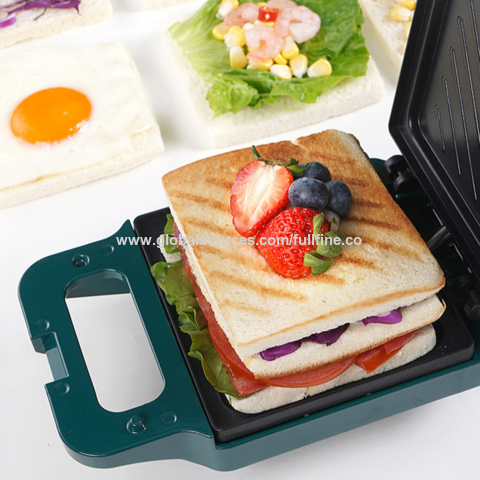 750W Electric Sandwich Toaster Breakfast Grill Machine Multifunction Double  Sided Bread Toaster Sandwich Grill Sandwich Maker