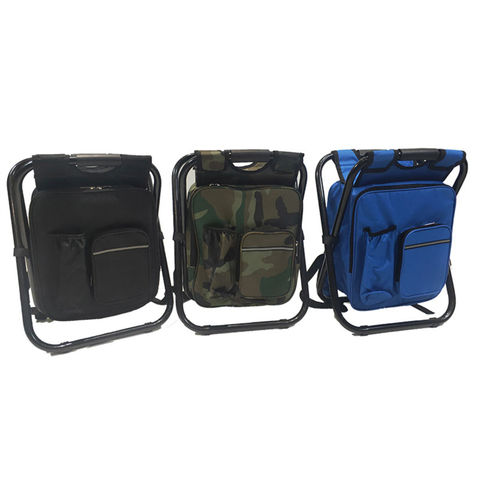 Buy China Wholesale Backpack Stool Compact Fishing Camping Chair Folding  Portable Chair With Cooler Bag & Camping Chair With Cooler Bag $6.76