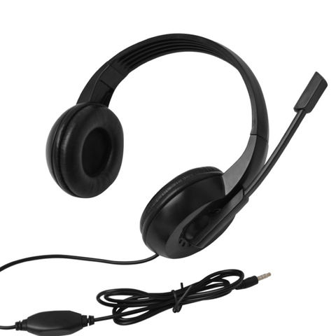 Wired headphones with mic for online pc