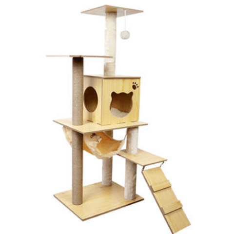 China Factory Supply Wooden Indoor Pet Shelter Accessories Cattery Cat House  Cottage for Cat Home - China Cat House and Animal Furniture price