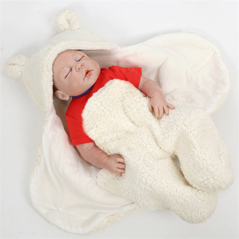 Baby Warm Comfortable Cartoon Envelope Swaddle Winter Wrap Blanket Infant Quilt 