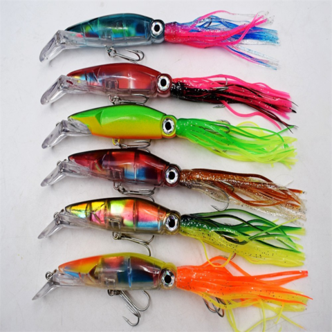 Wholesale Octopus Rubber Soft Squid Bait Inkfish Fishing Lure Rubber Squid  Skirts Triple Hooks - Expore China Wholesale Fishing Lure and Bait, Jigging  Lures, Popper Lure