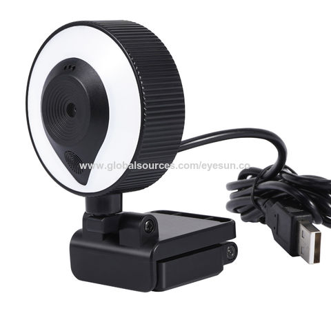Touch Control LED Beauty Light, 360° Rotation CMOS PC camera, 2K Webcam ...