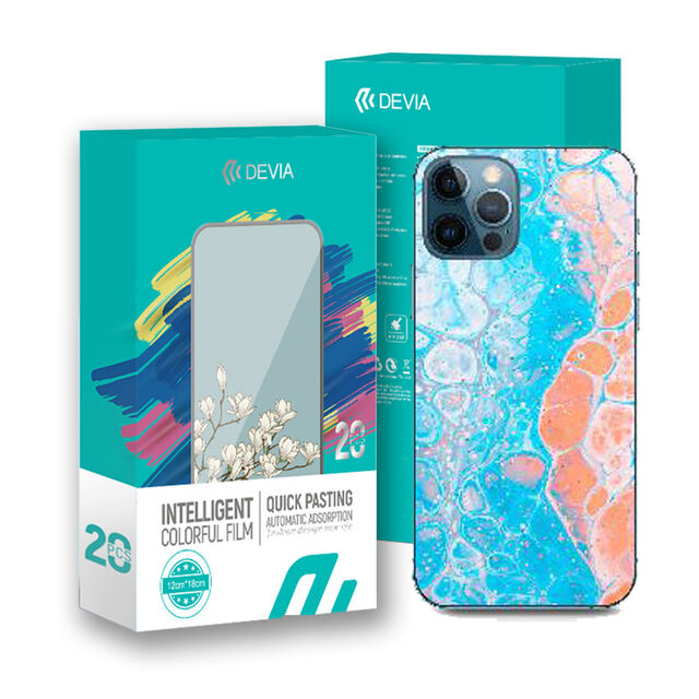 Colorful Back Sticker 20pcs/box 2.5D Mobile Screen Protector Colored Drawing Film with Package for sale at factory direct price