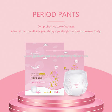 Buy Wholesale China Lady Menstrual Period Pants Medical Adult Diaper Pants  Popular Woman Postpartum Pants & Period Pants at USD 0.26