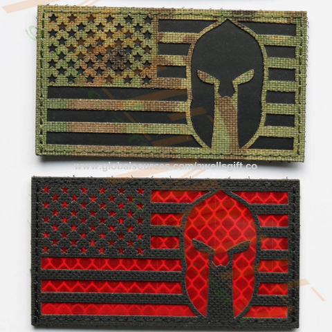 2 Pieces Reflective Cross Patch Hook and The Loop Badge Cross Pattern Hook  and Loop Patches Molle Patches Decorative Applique Patches for Backpack Bag