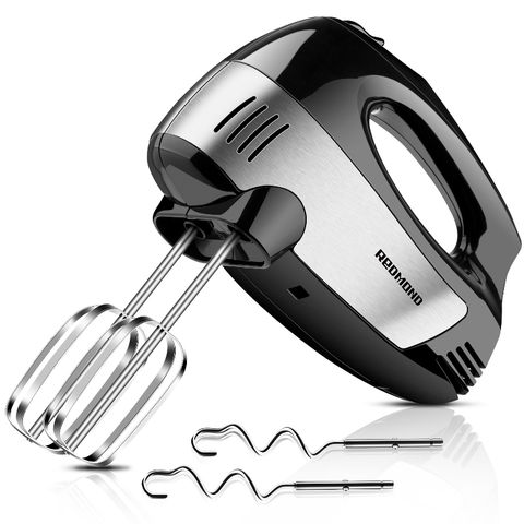 Baltra Rider Electric Hand Mixer Blender , Egg Cake Beater For Kitchen With  Stainless Steel Attachments, 7 -Speed, Includes; Beaters, Dough Hooks,  White - Velan Store