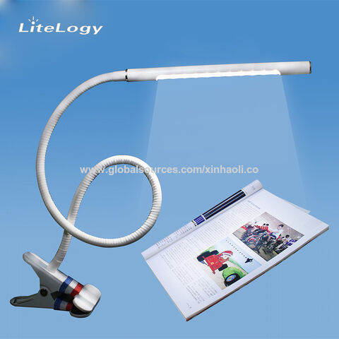 Lampe de lecture rechargeable LED 2W, avec clip