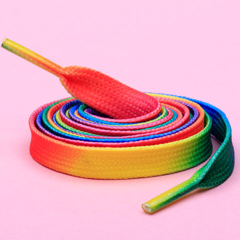 rainbow elastic laces