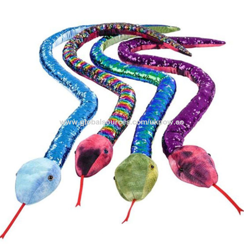 plush sequin snake