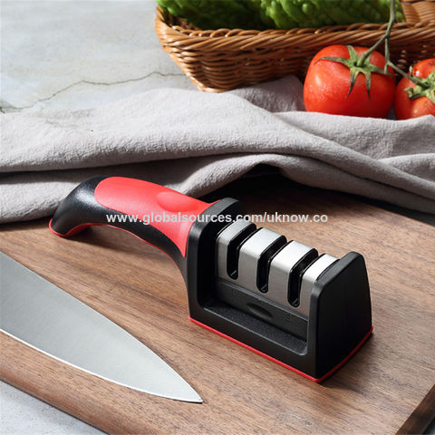 Knife Sharpener 3 Stages Professional Kitchen Sharpening Stone Grinder –  MYVIT Home