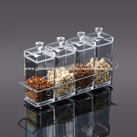 Wholesale Multifunctional Glass Food Storage Jars Airtight Lid