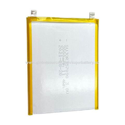Batería de polímero de litio personalizada para tablet, 357090 3.8V 3000mAh para ordenador portátil