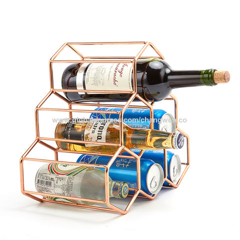 Rose gold wine discount holder