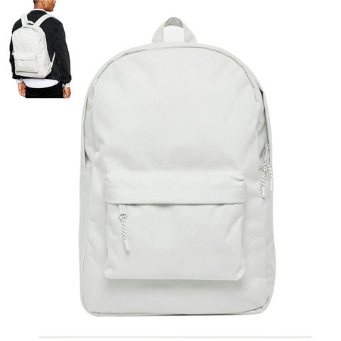 plain grey backpack