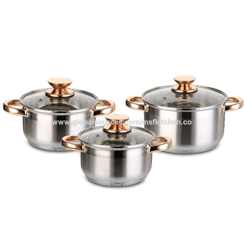 Cookware Set Pot With Lid Glass Lid For Cooking Clear Saucepan