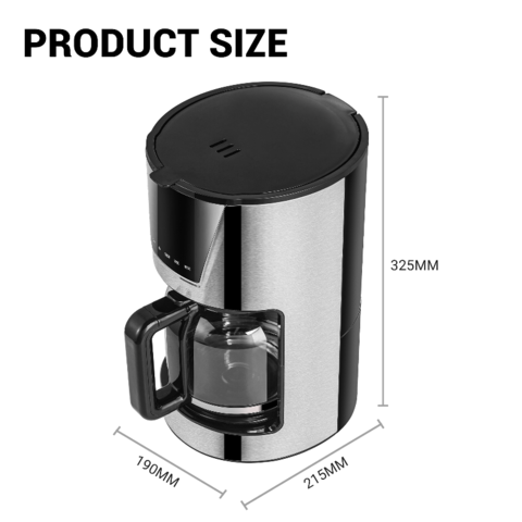 12-Cup LCD Display Programmable Coffee Maker Brew Machine