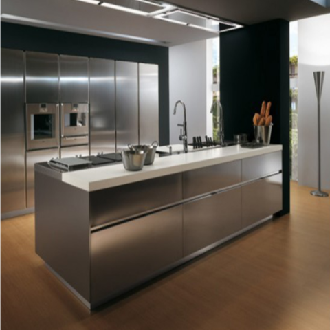 Stainless Steel Kitchen Cabinet, Stainless Steel Kitchen Cabinet Replacement Doors