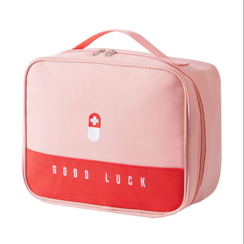 1pc Portable Medicine Bag Cute First Aid Kit Medical Emergency