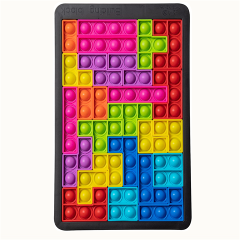 Tetris Children's Puzzle Building Blocks Puzzle Silicone Toy