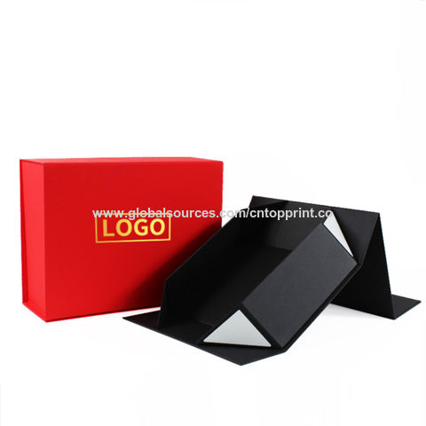Wholesale Custom Magnetic Folding Gift Box Flat Packing Luxury Magnetic ...