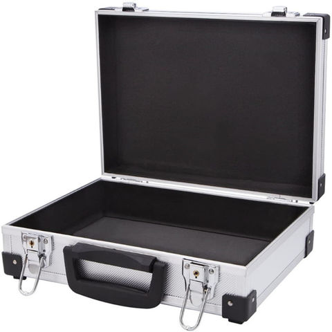 Small Aluminum Hard Briefcase Home Toolboxes Office File Suitcases Flight Cases 