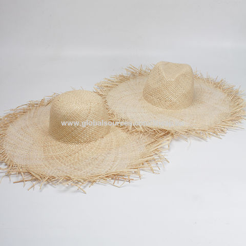 Wide Brim Natural Beach Straw Sun Caps 