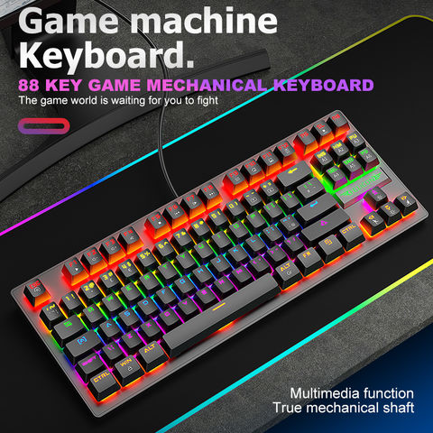 Free Wolf K2 Keyboard And Mouse Combos 87-key Mechanical Keyboard USB ...