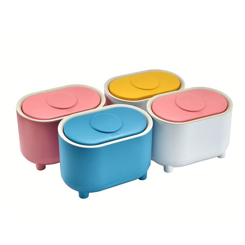Mini Trash Can With Lid Desktop Trash Can Pressing Type Macaron Color  Storage - China Wholesale Desktop Trash Can $1.45 from R&S Bijoux Limited