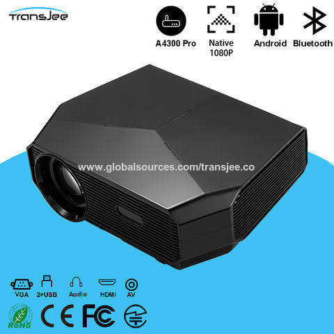 Buy Wholesale China A4300 Pro Wifi Smart Projector, Portable Proyector,  Android 4k Supported Home Movie Camping Office & Smart Projector at USD 83