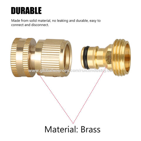3/4 Brass Quick Connector 90° Elbow Female Faucet Water Adapter