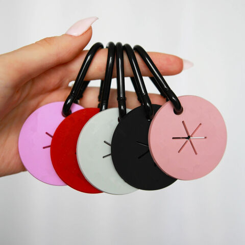 Porte-sac à déjections canines avec logo et couleur personnalisés, clip en silicone PVC, porte-clés, support de sac à déchets