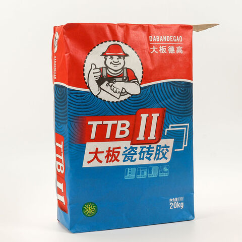 Sacs de ciment en film recouverts de sacs tissés en plastique for sale at factory direct price