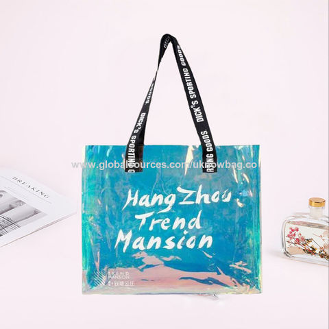 large clear beach bag