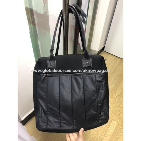 soft quilted tote bag