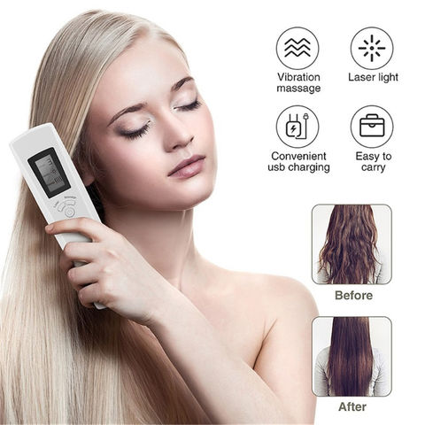 Buy Wholesale China Electric Laser Hair Growth Comb Anti Hair Loss Massage  Therapy Laser Vibration Massager Comb & Laser Hair Growth Comb at USD 12 |  Global Sources