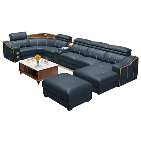 L Shaped Sectional Sofa Set, High End Leather Furniture Manufacturers