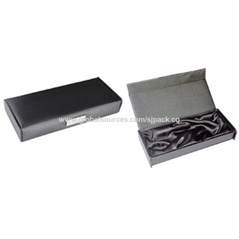 Window Cardboard Pen Box - Black | Pen Boxes | ExoticBlanks