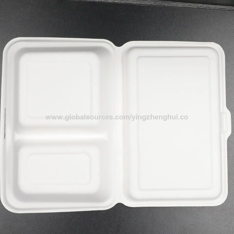 Buy Wholesale China Disposable Kraft Paper Bowl Rectangular Food Container  With Lid & Kraft Paper Rectangular Food Container at USD 0.12