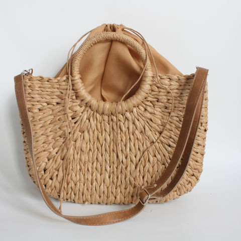 Fashion Small Woven Bag for Women, Handmade MINI HOBO Tote Bag Crossbody  Handbag Travel Summer Beach Bag