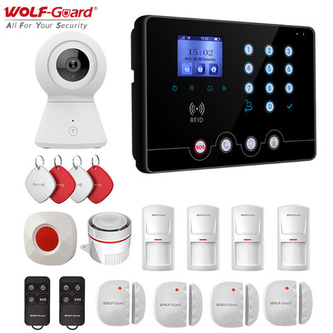 Smart GSM Home Alarm System Hub 4G Tuyasmart Gateway TFT color display ...