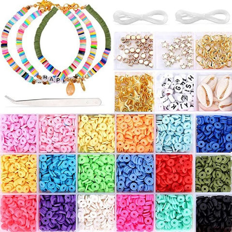 Bulk Buy China Wholesale 3600 Pcs 6mm Round Clay Beads Jewelry Kit