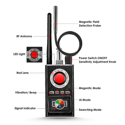 Détecteur de caméra cachée sans fil K19, détecteur anti-espion, traceur GPS personnel, traqueur GPS for sale at factory direct price