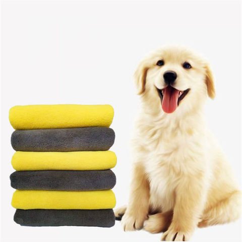 Extremely Absorbent Red Microfiber Dog Cat Pet Noodle Towel Quick Drying