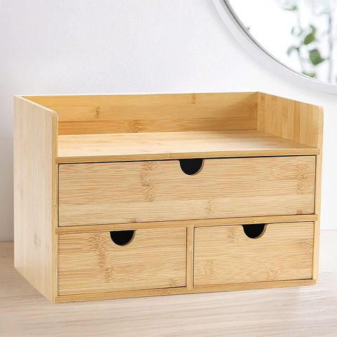 Bamboo Desk Stackable Drawer Organizers Make up Storage Box - China  Organizer Storage, Drawer Storage