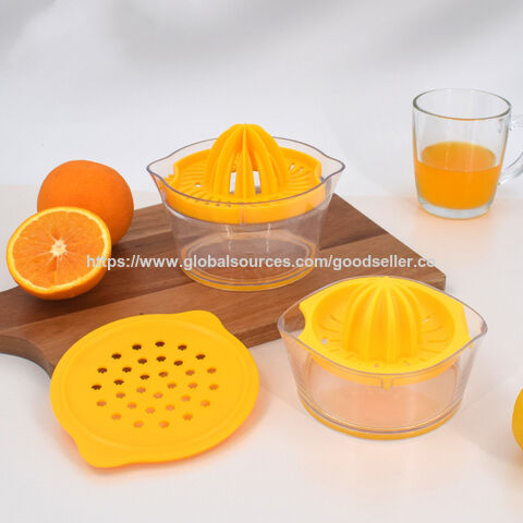 Extrator de suco manual multifuncional por atacado com copo medidor, utensílio de cozinha doméstico para frutas for sale at factory direct price