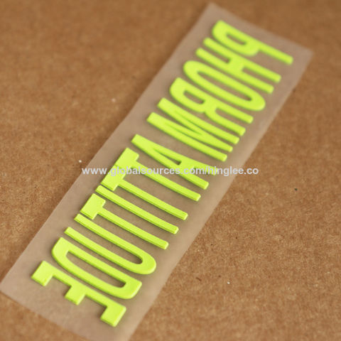 Wholesale 3D Customized heat transfer Silicon Patches Heat Press