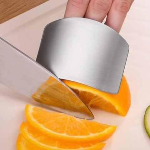 Stainless Steel Finger Guard Kitchen Cutting Vegetables Protector Smooth  Durable 