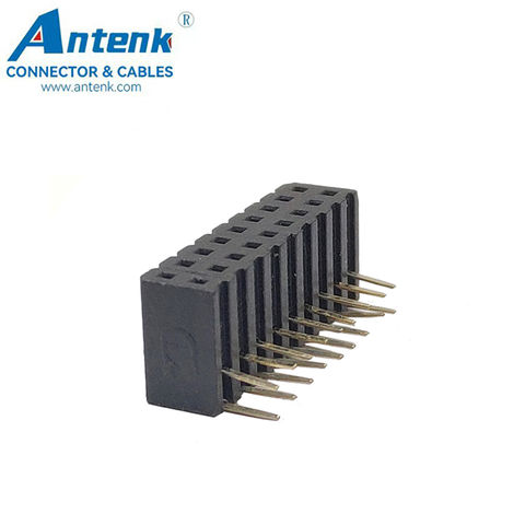 20pcs 2.54mm Pitch 2x3pin Header Right Angle Female Double Row Socket Connector for sale online 